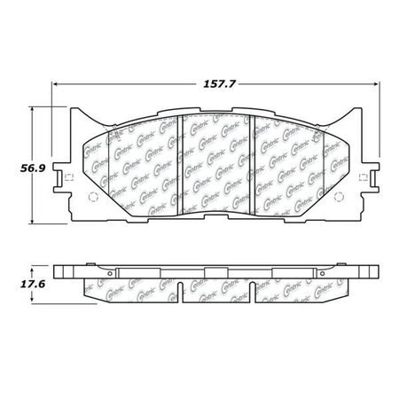 Centric Parts CTEK Brake Pads, 102.12930 102.12930